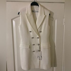 Zara textured vest dress